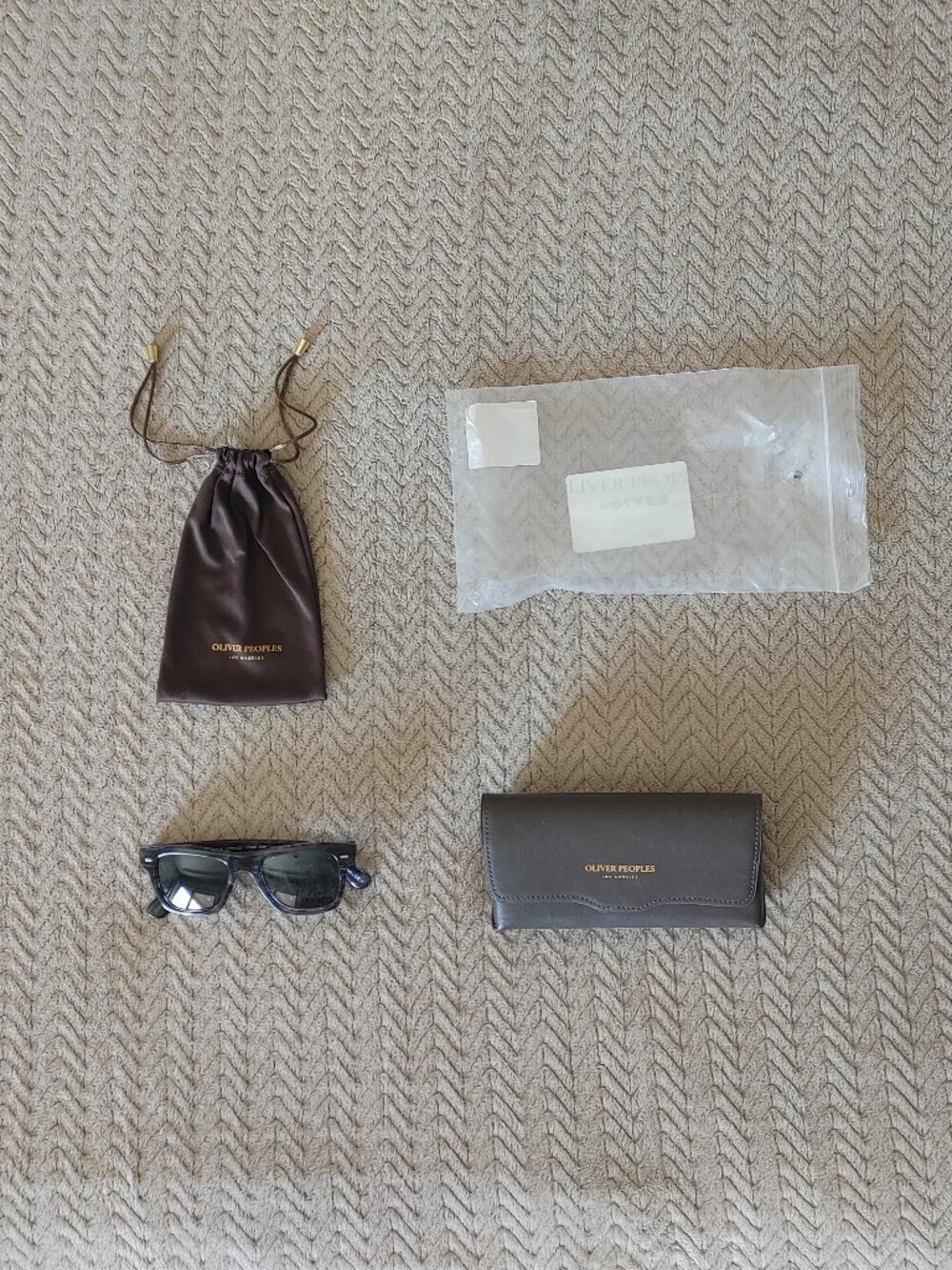 Oliver Peoples Sunglasses - Oliver Sun OV5393SU 1688R5 Navy Smoke Wayfarer Frame